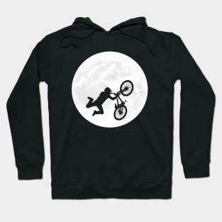 Extreme Cyclist in Full Moon Hoodie